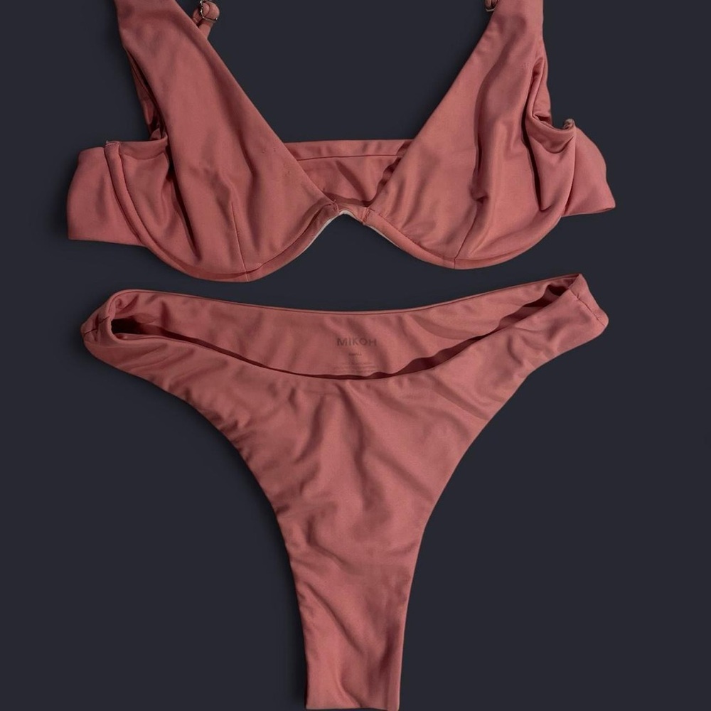 Mikoh Bikini Set in Dusty Rose
